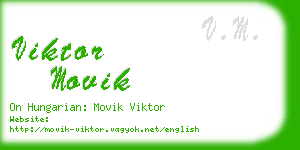 viktor movik business card